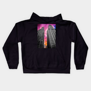 Pop Art Skyscrapers Manhattan Skyline NYC Kids Hoodie